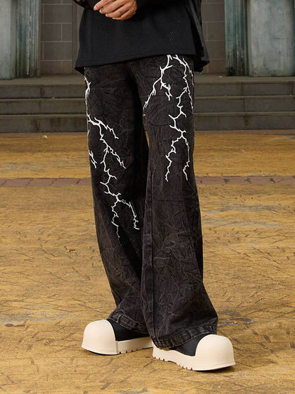 Thesupermade High Street Hip-hop Distressed Washed Jeans - 2185 