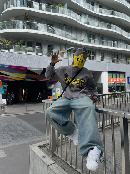 Thesupermade Star Embroidered Hooded Sweatshirt - 1843 