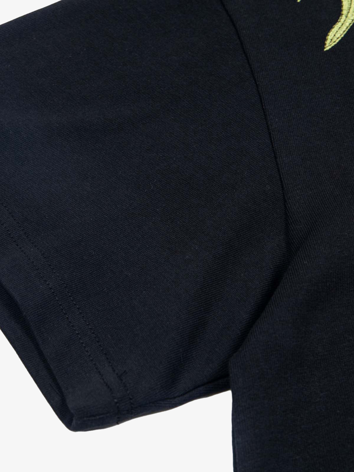 Floral Embroidered Oversized Short Sleeve T-Shirt 