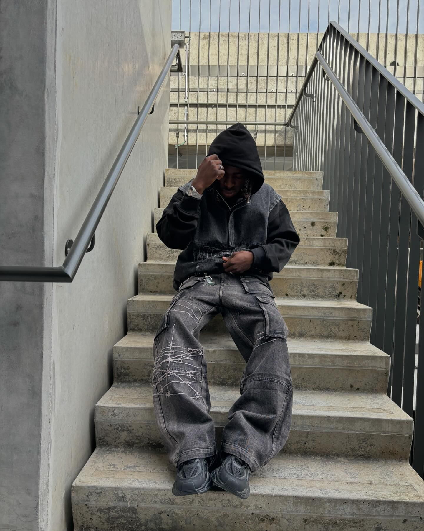 Thesupermade High Street Embroidery Hip-Hop Jeans - 2122 