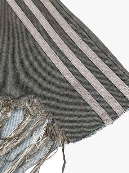 Ripped Dirty Dyed Stripped Jorts 