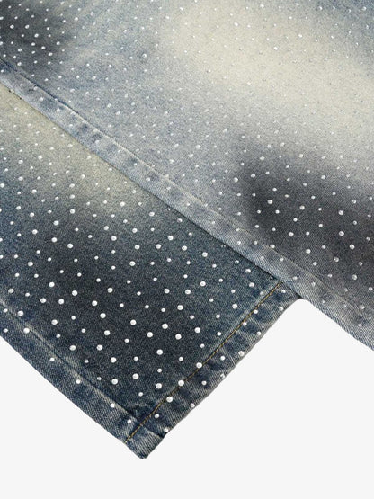 Heavy Diamond Drawstring Denim Jorts 