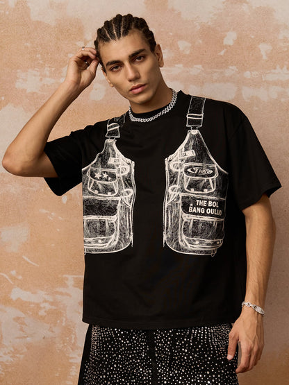 Jacket Print Graphic T-Shirt 