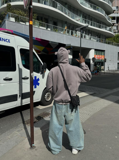 Thesupermade Star Embroidered Hooded Sweatshirt - 1843 