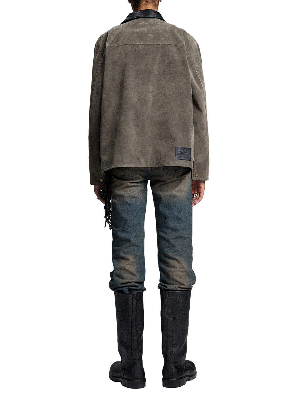 Retro Suede Detroit Motorcycle Jacket 