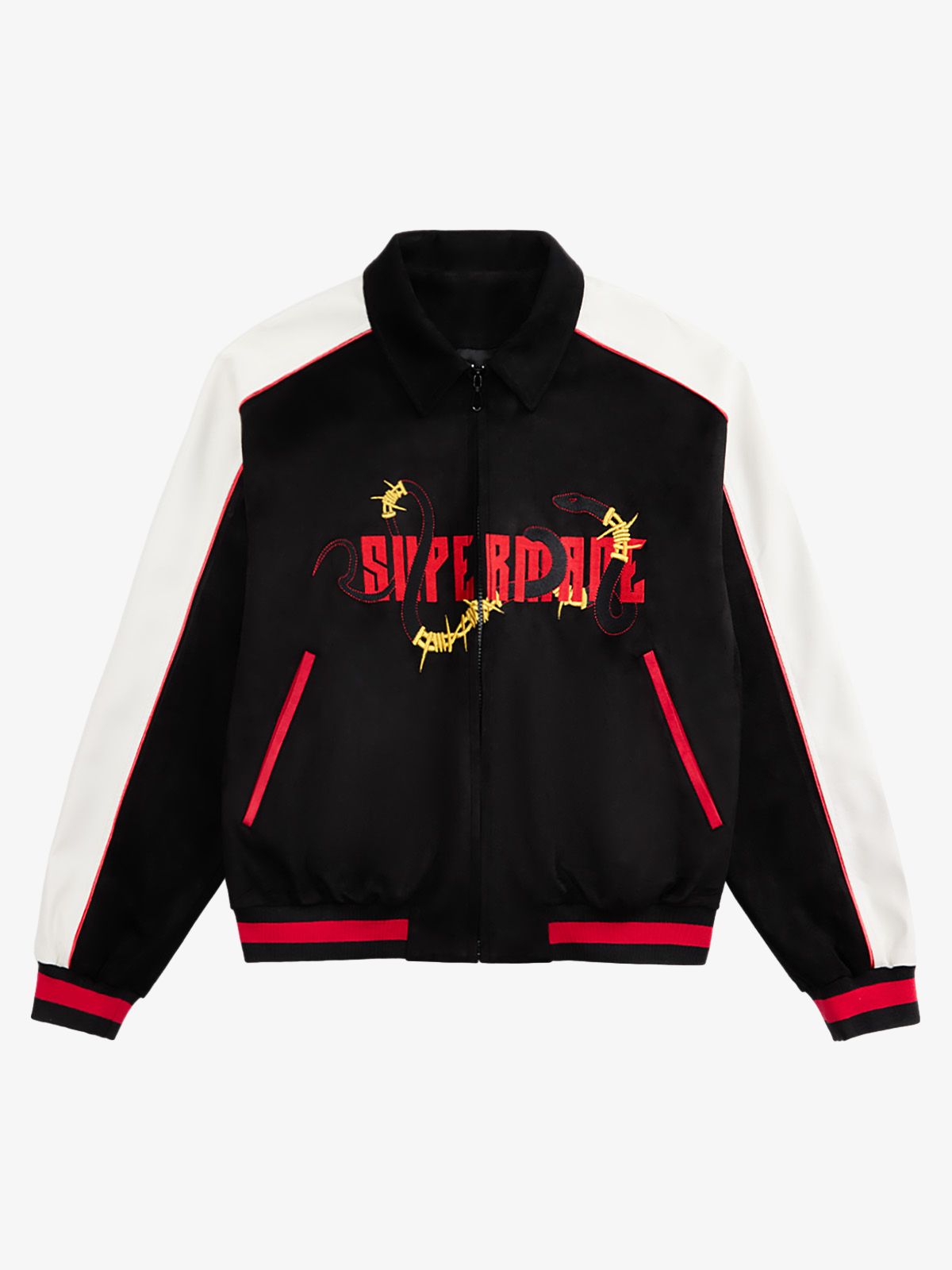Original Embroidered Jersey Bomber Jacket - 2346