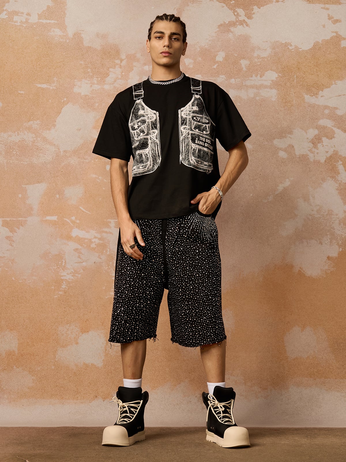 Jacket Print Graphic T-Shirt 