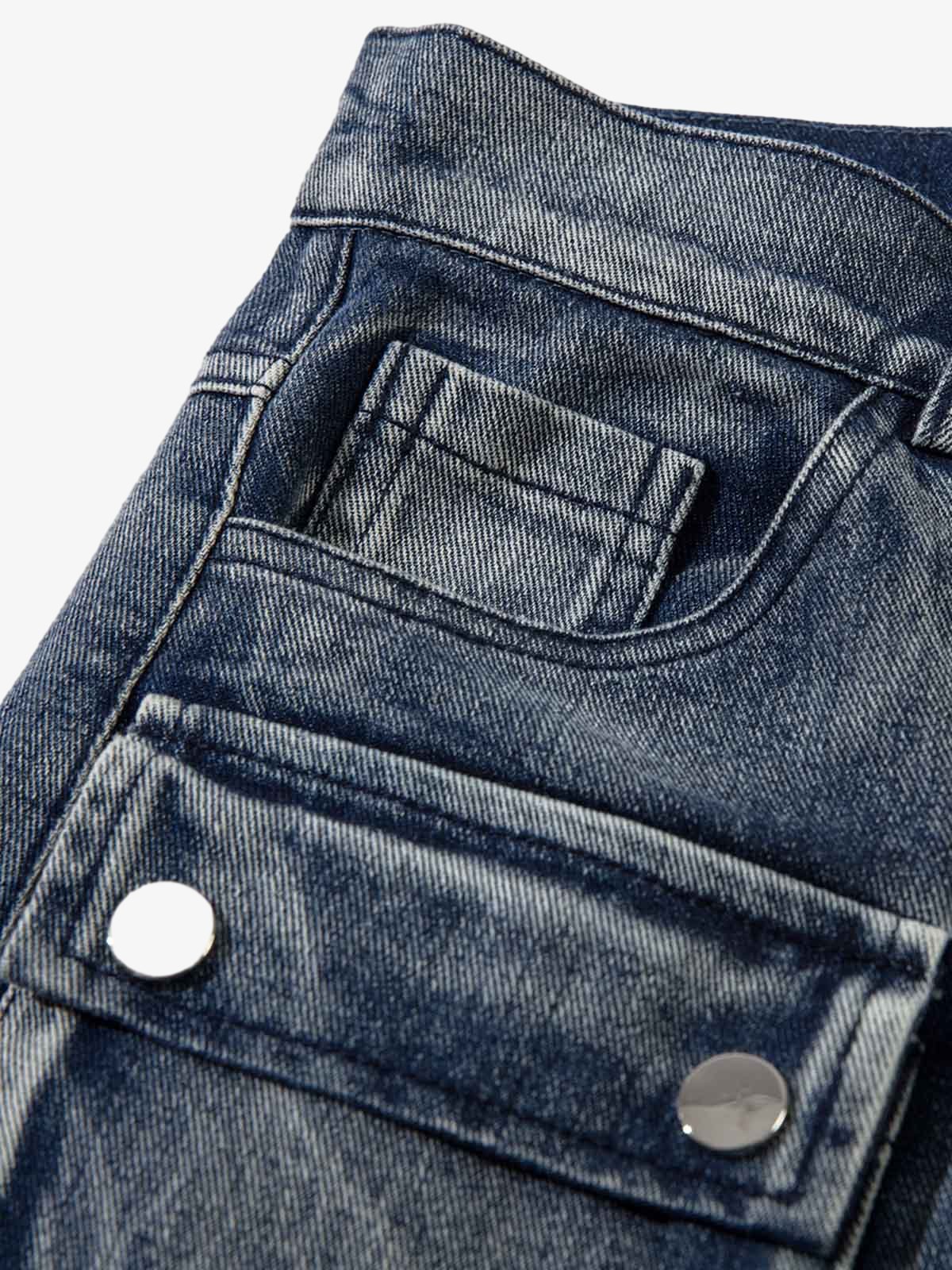 Thesupermade High Street Embroidery Hip-Hop Jeans - 2122 