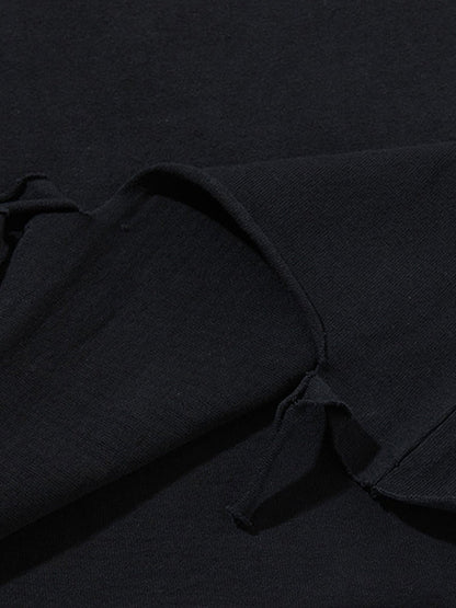 Tie -Dye Tattered Edge Necklace T-shirt 