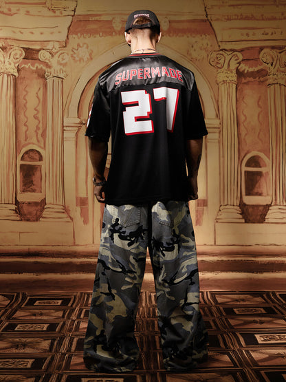 Street Retro Camouflage Baggy Jeans - 2395 