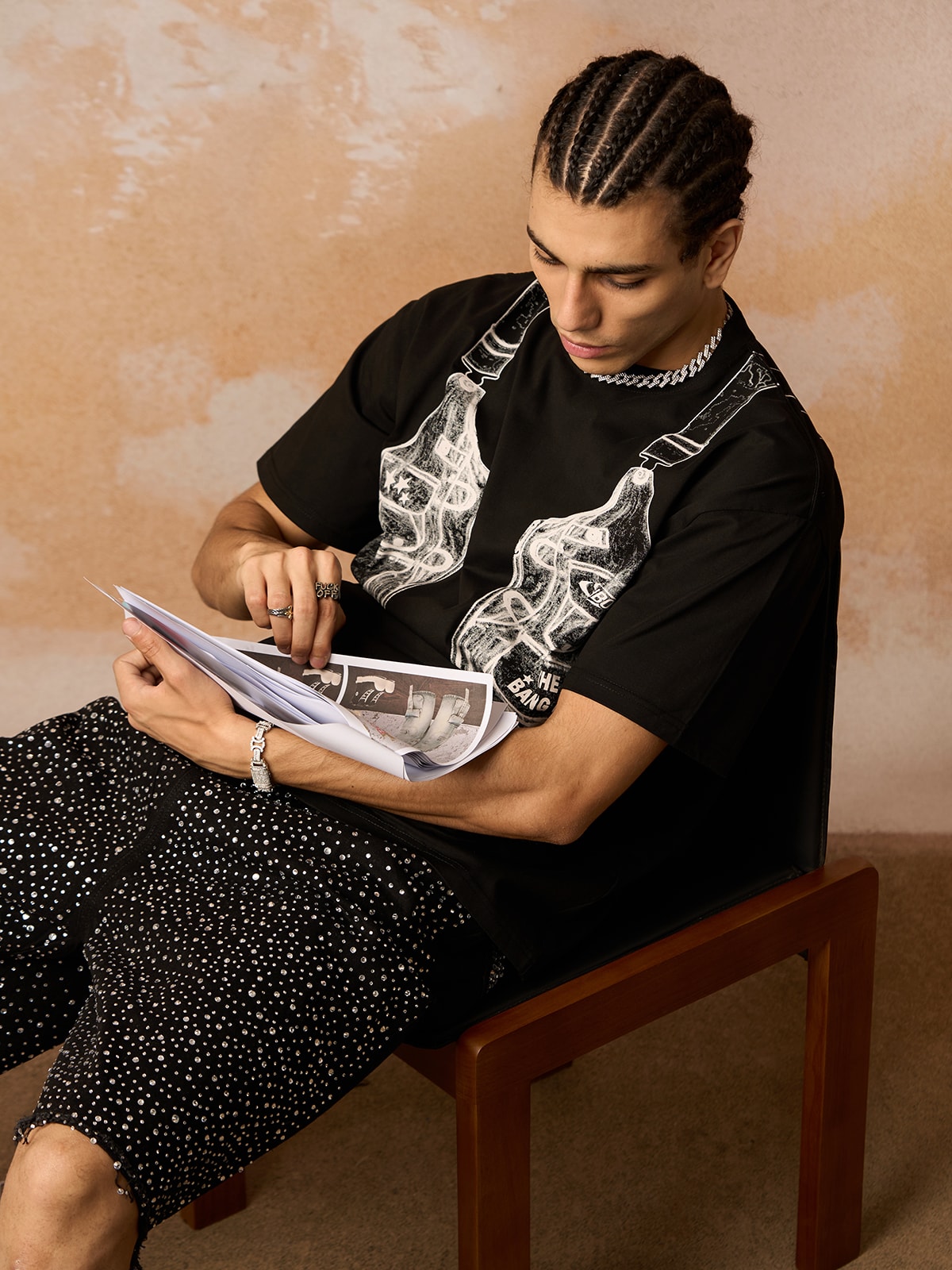 Jacket Print Graphic T-Shirt 