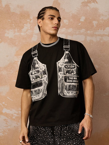 Jacket Print Graphic T-Shirt 