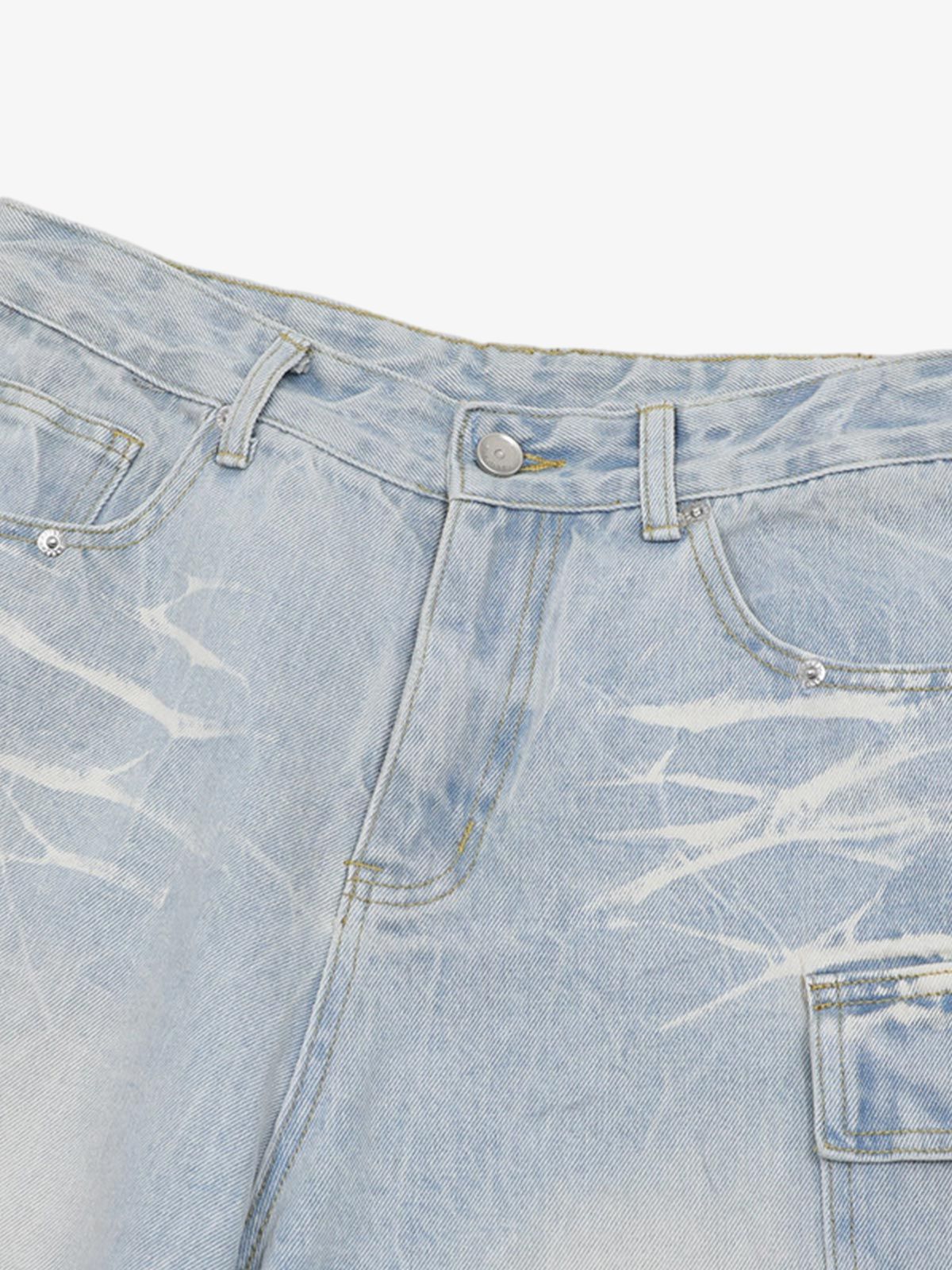 Short Sleeve Shirt & Shorts Denim Set 