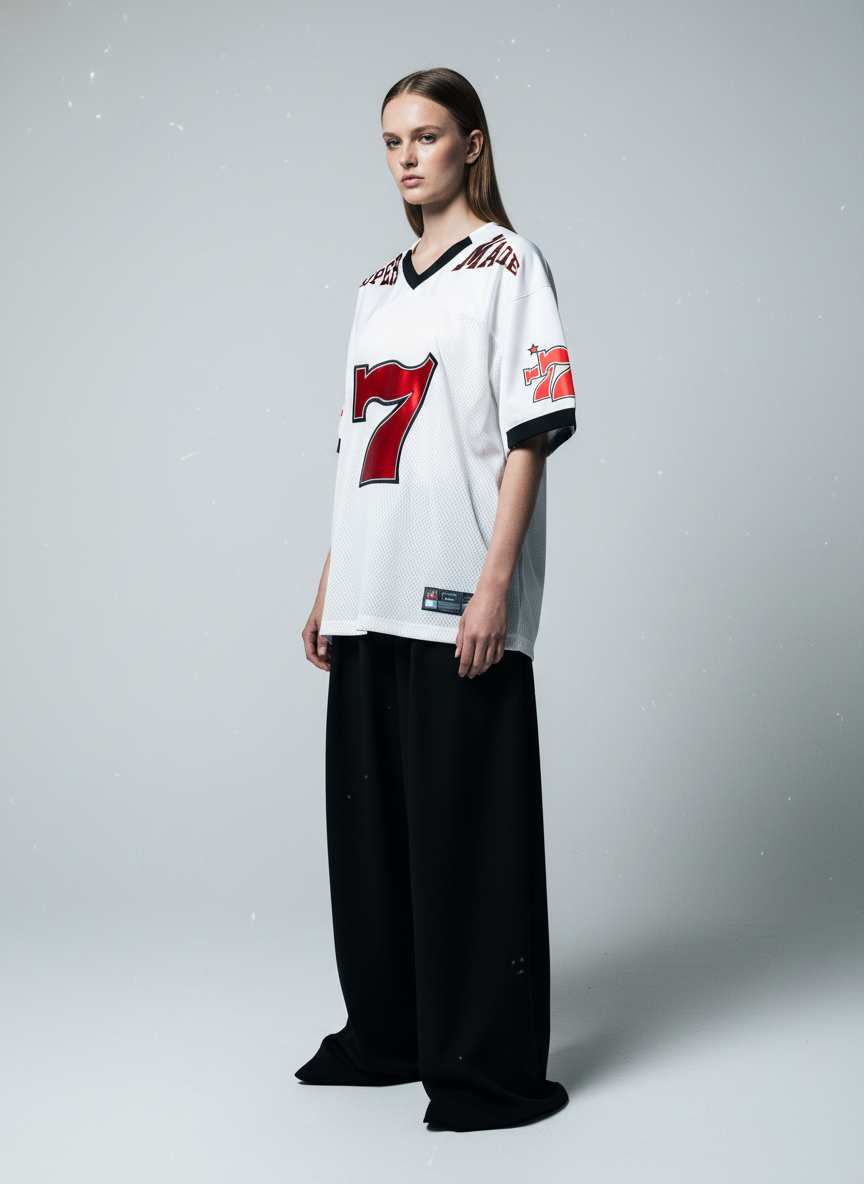 Original "SUPER 7" V-Neck Jersey T-SHIRT - 2400