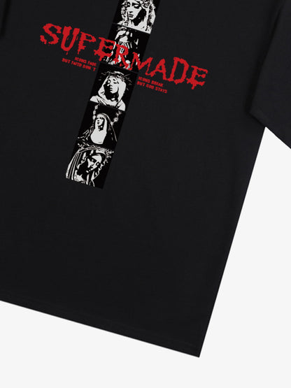 Mary Vintage-Inspired Graphic Design T-Shirt 