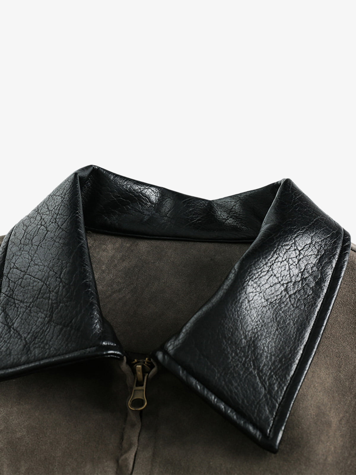 Retro Suede Detroit Motorcycle Jacket 