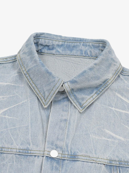 Short Sleeve Shirt & Shorts Denim Set 