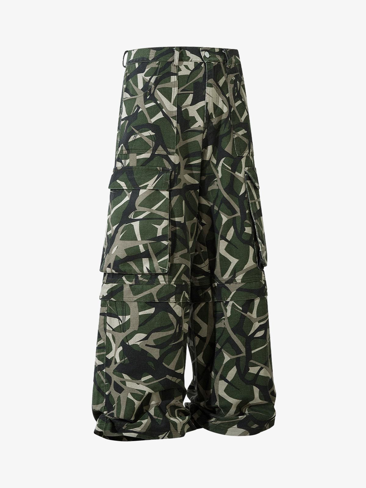 Camouflage Multi-Pocket Cargo Pants 