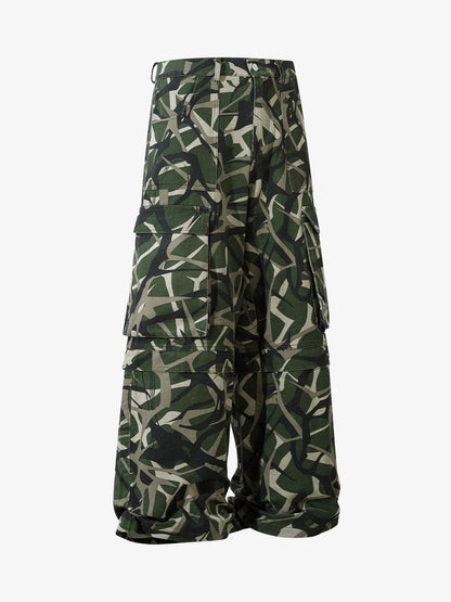 Camouflage Multi-Pocket Cargo Pants 