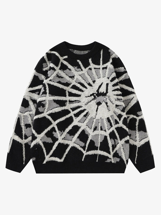 Thesupermade Spider Knit Crew Neck Sweater 