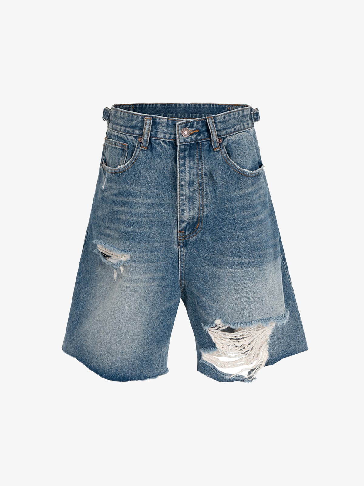 Street Ripped Denim Shorts 