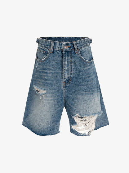 Street Ripped Denim Shorts 