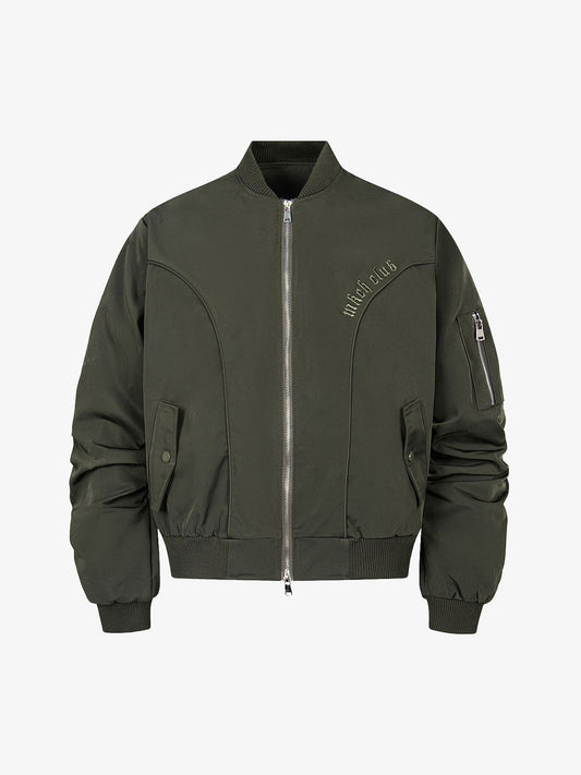Retro Deconstructed Bomber Jacket 