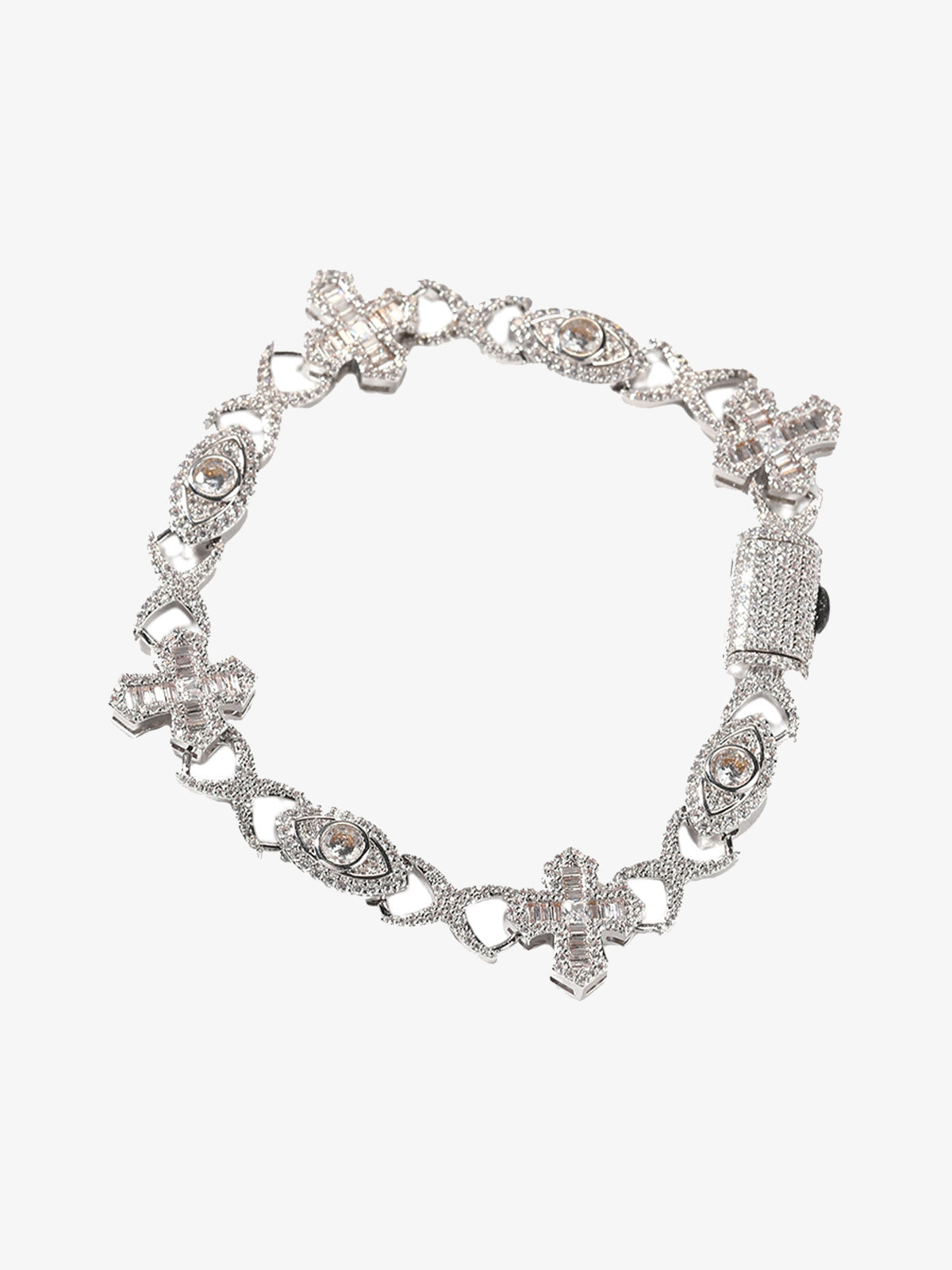 Evil Eye Copper Cross Bracelet