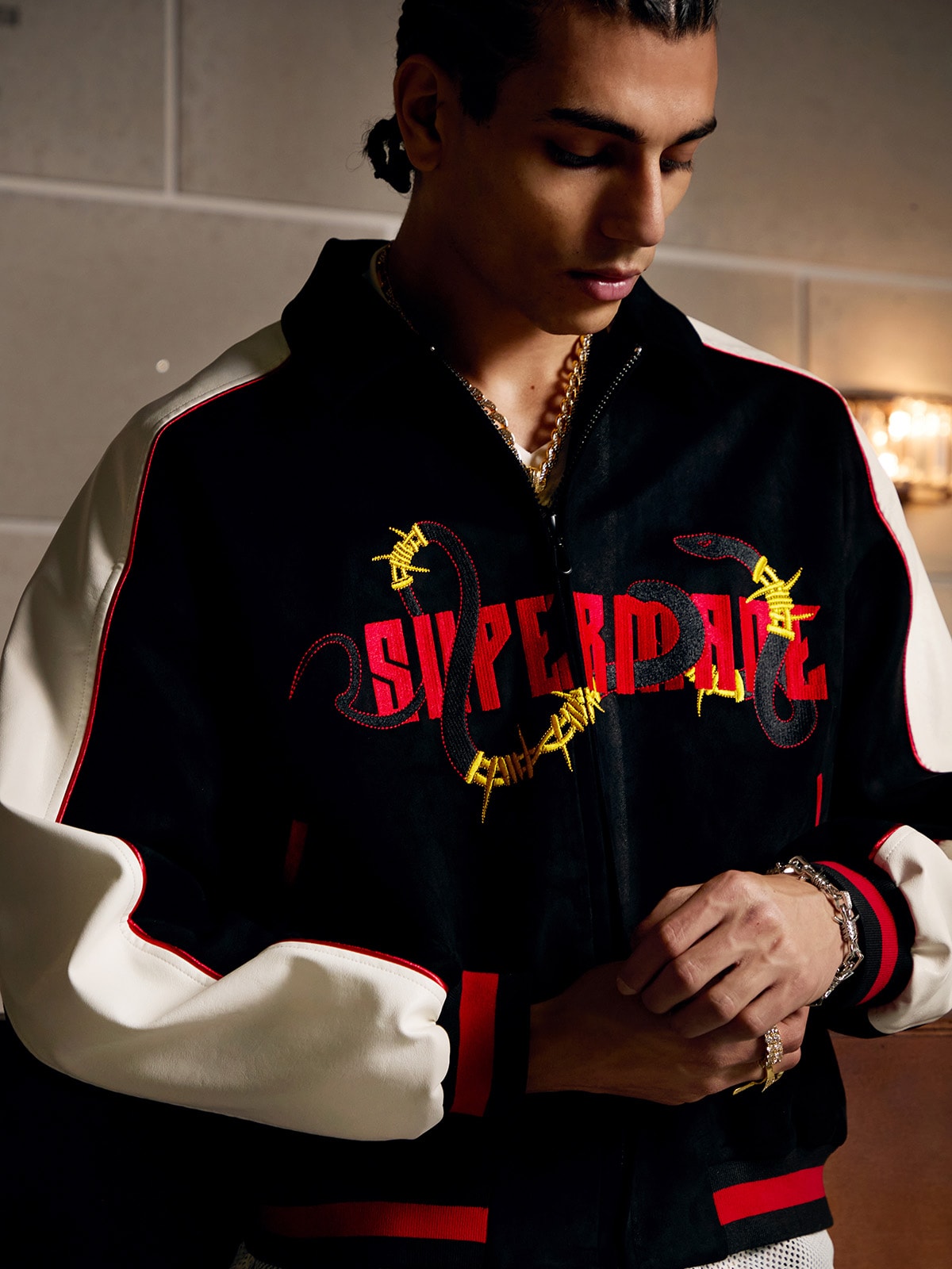 Original Embroidered Jersey Bomber Jacket - 2346 