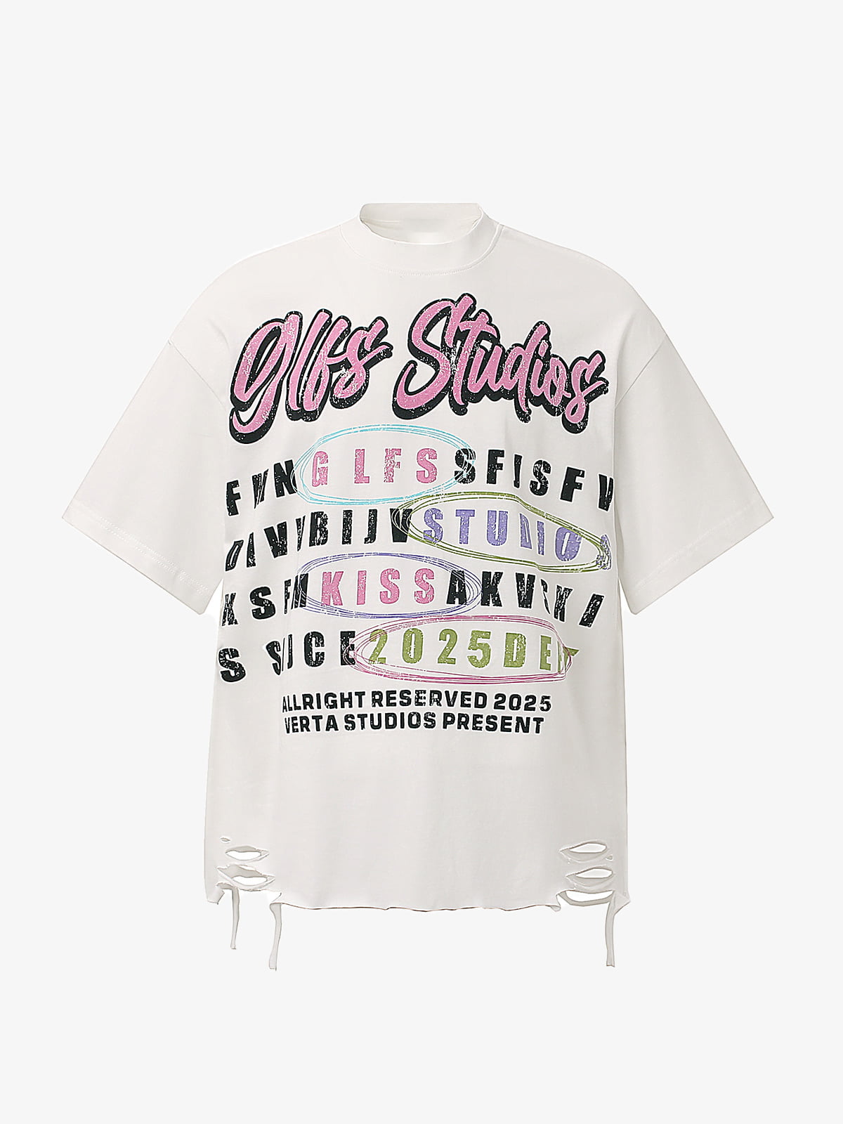 Retro Letter Graphic T-Shirt 