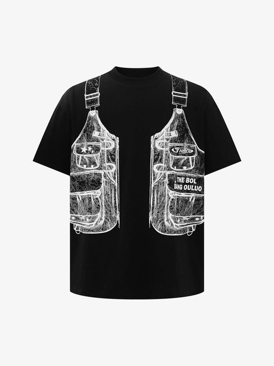 Jacket Print Graphic T-Shirt 