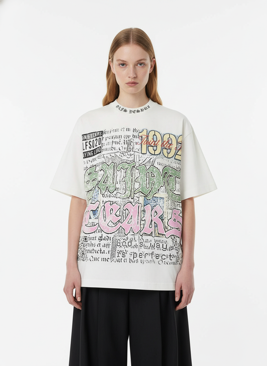 Jersey Knit Street 1992 Graphic T-Shirt - 2438