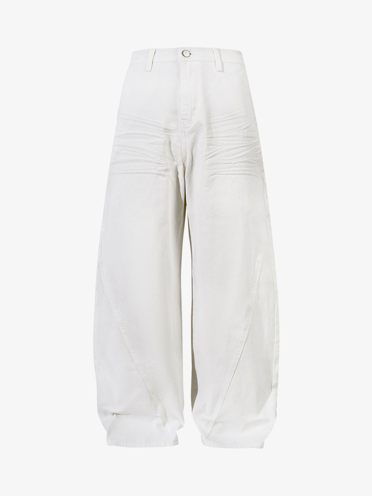 Washed Cleanfit Barrel Jeans 