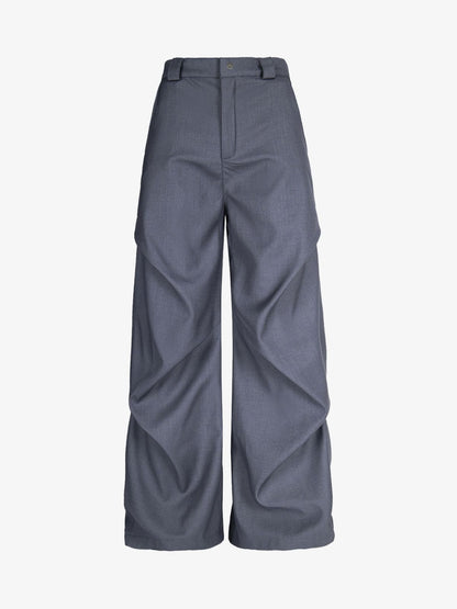 Retro Pleated Drape Cleanfit Pants 