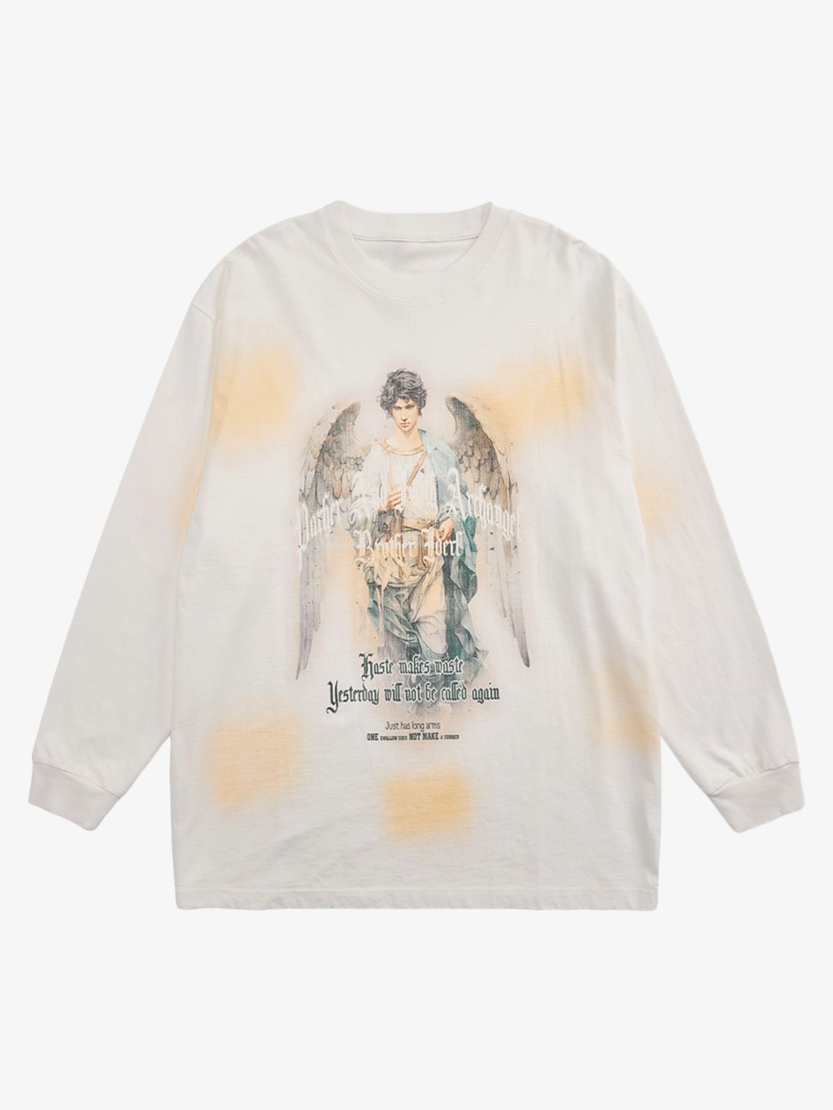 Thesupermade Vintage Angel Graphic Long Sleeve T-Shirt 