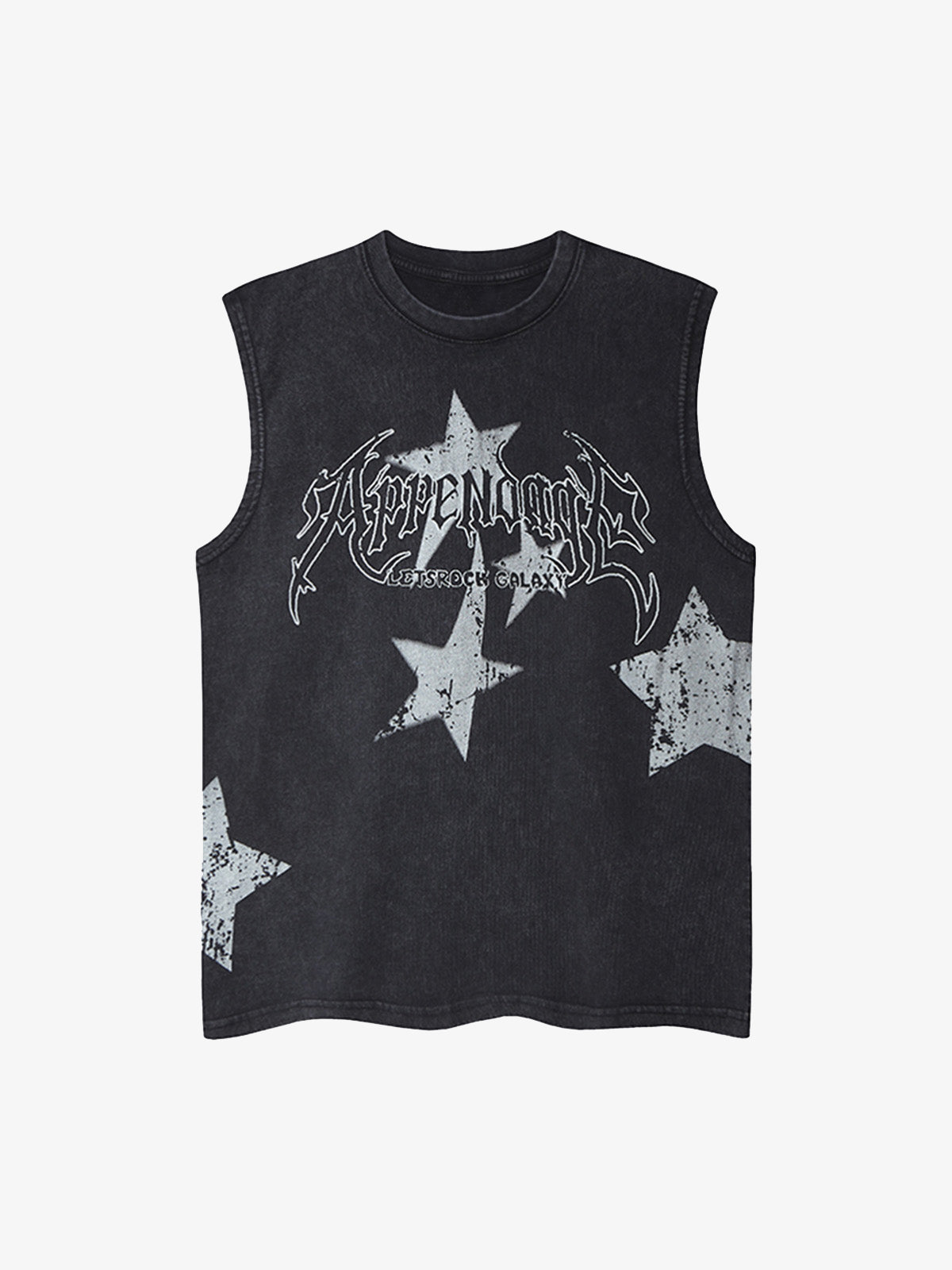 Washed Star Print Vest 