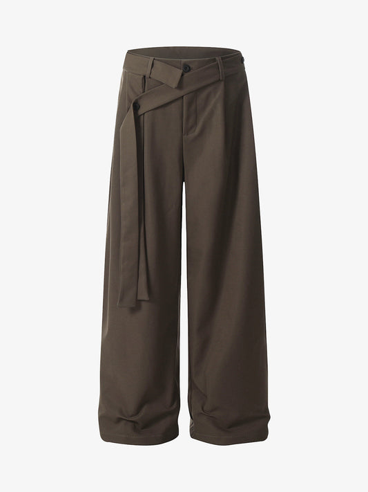 Pleated Belted Machete Track Pants 