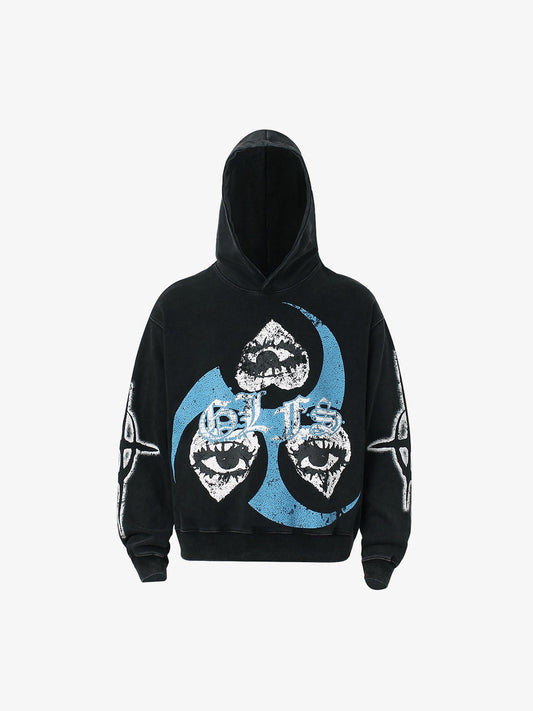 Thesupermade Triple Eye Graphic Hoodies 