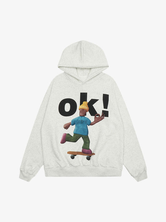 Thesupermade Skateboard Character Printed Hoodie - 2322 