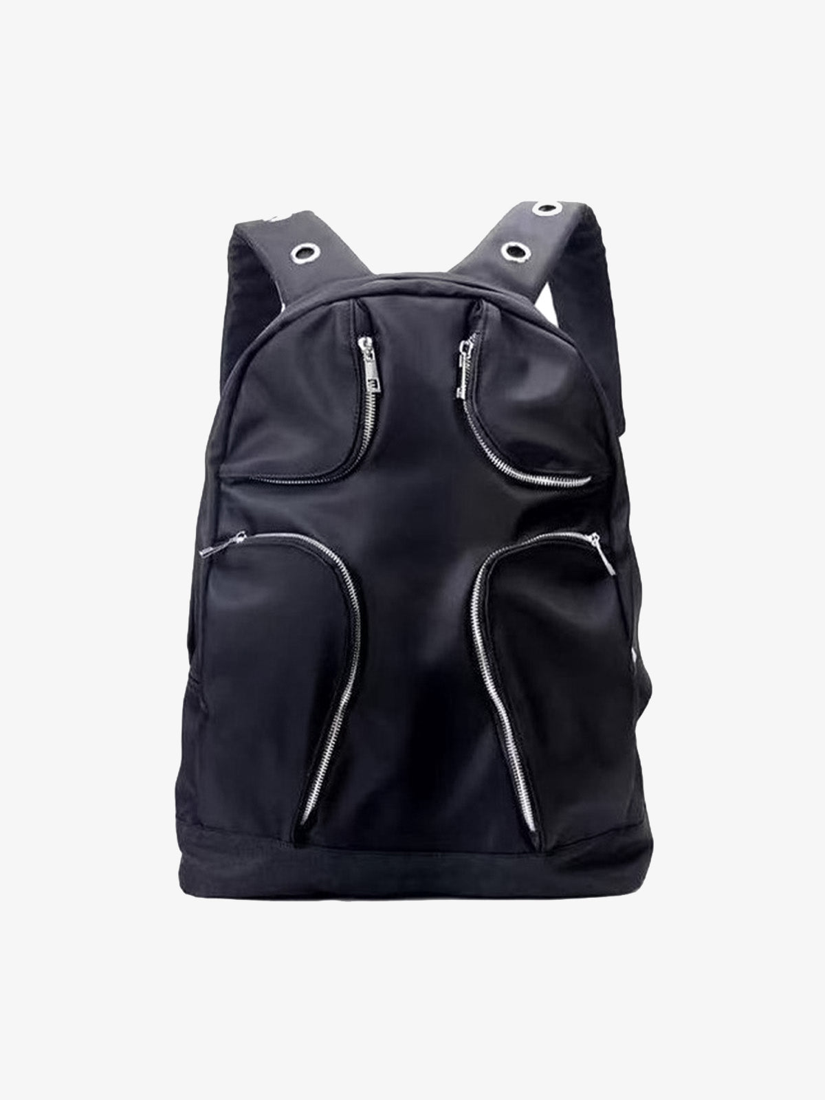Metal Partition Multi-Pocket Nylon Backpack