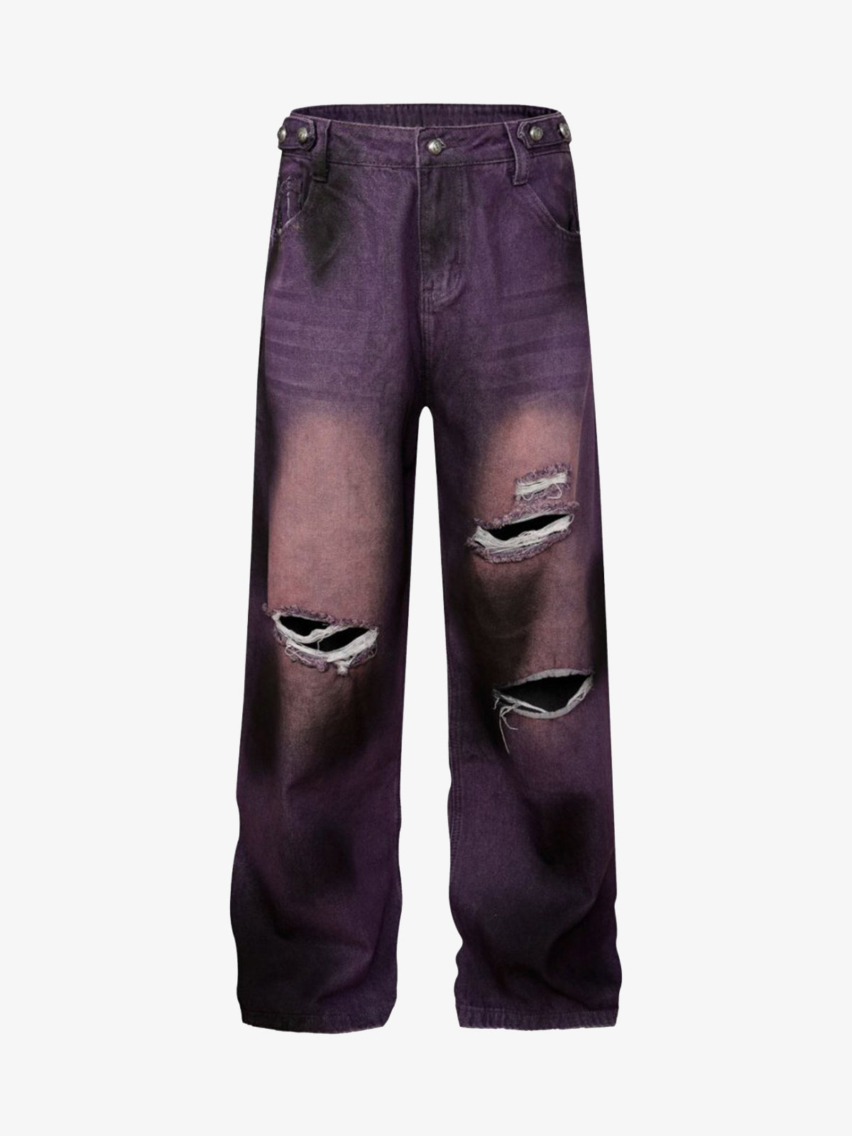 Street Ripped Dirty Dye Jeans 