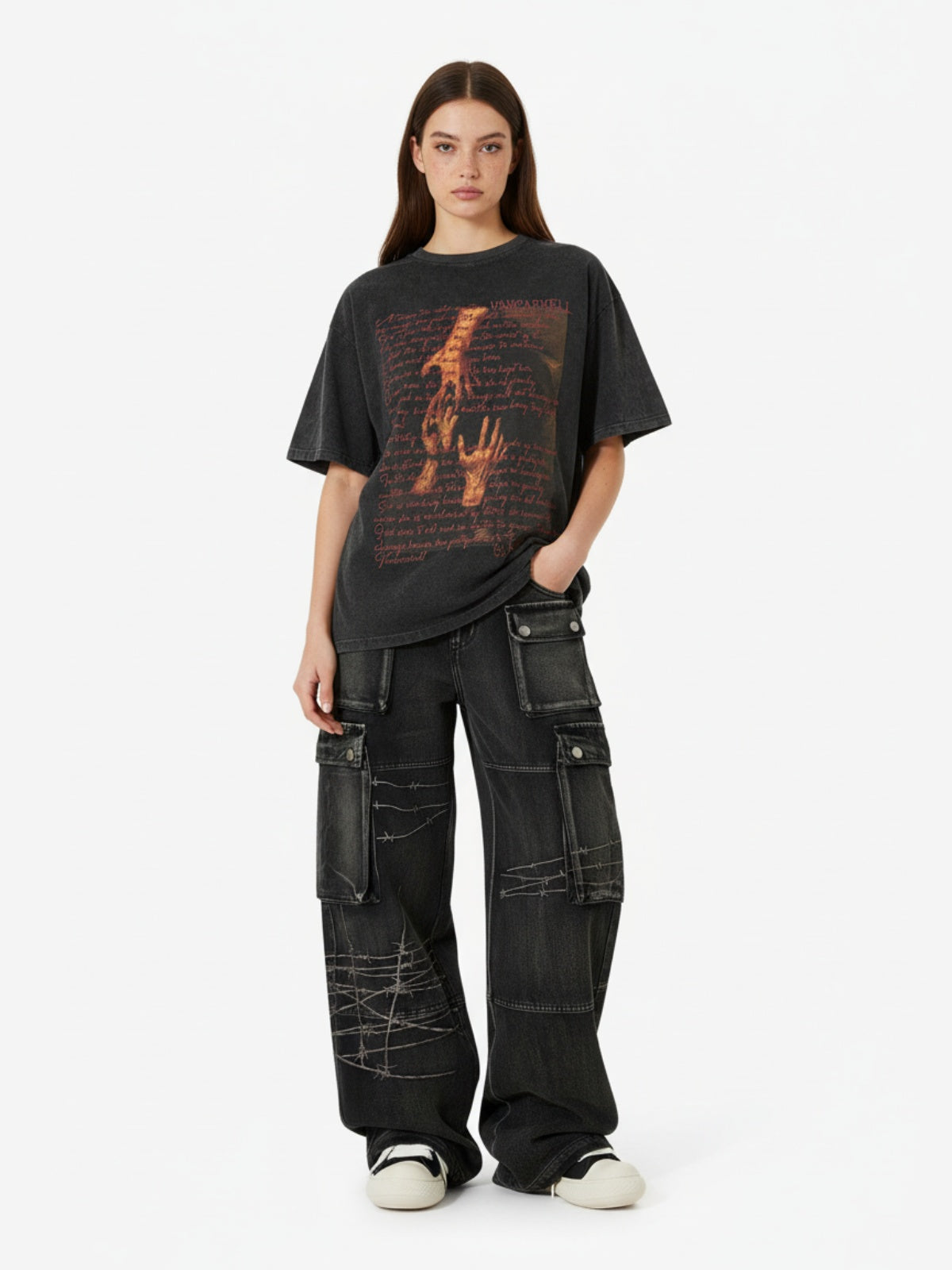 Thesupermade High Street Embroidery Hip-Hop Jeans - 2122