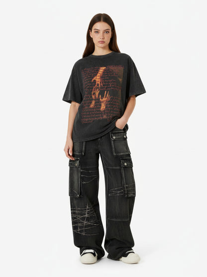 Thesupermade High Street Embroidery Hip-Hop Jeans - 2122