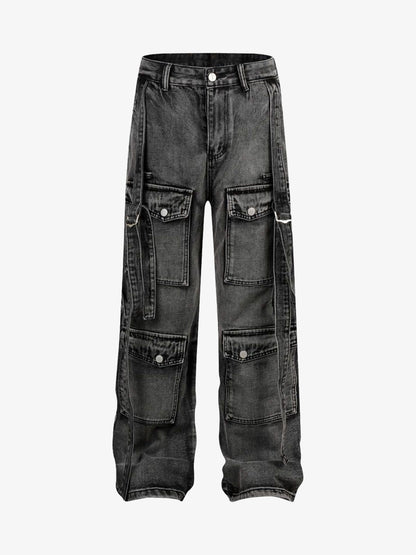Thesupermade Multi Pocket Cargo Jeans 