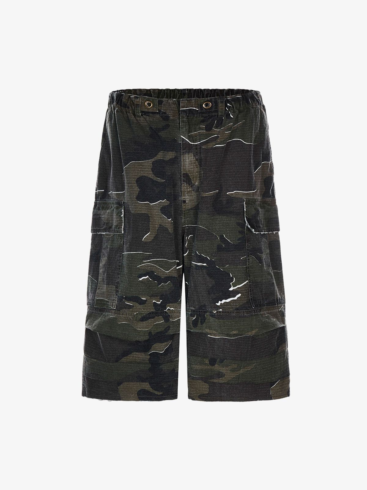 Thesupermade Retro Camouflage Workwear Baggy Jorts 