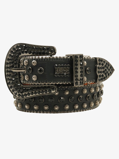 Street Rhinestone Studded Belt