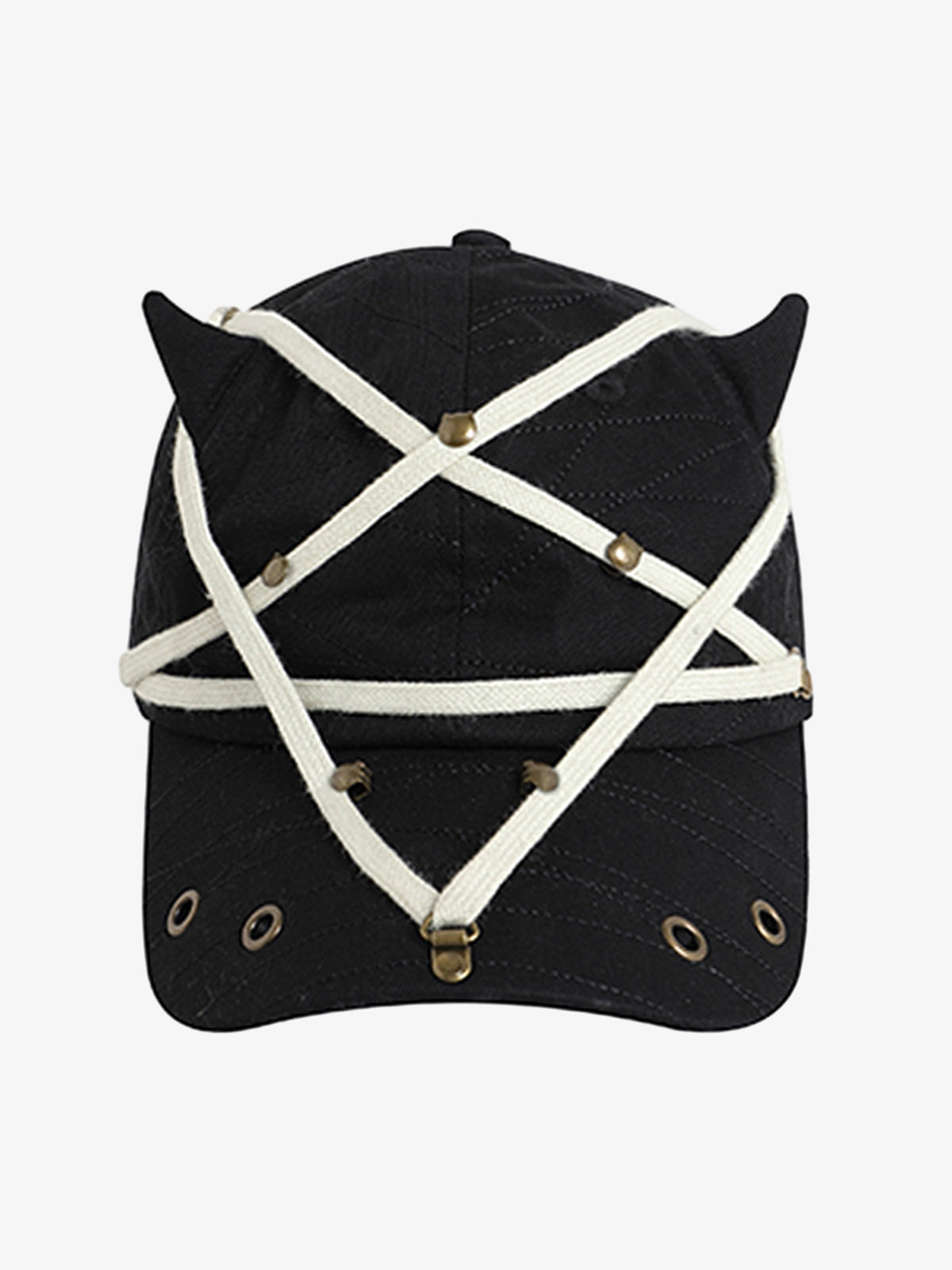 Thesupermade Star Washed Denim Baseball Cap