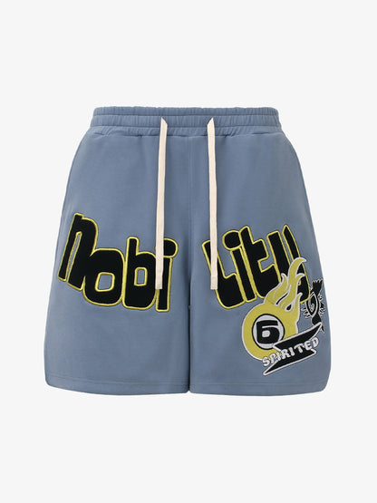 Street Graphic Drawstring Shorts 