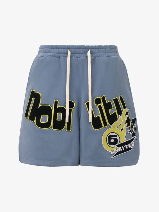 Street Graphic Drawstring Shorts 