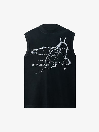 Bold Lightning Graphic Vest 